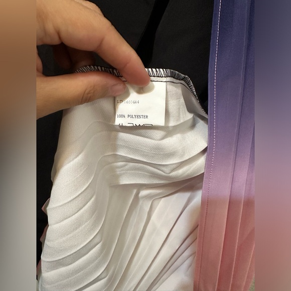 CHICME Blazer Ombré Pleated Wrap Knee Length Dress NWOT - Picture 14 of 15